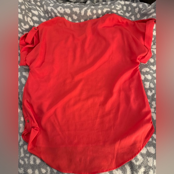 Calvin Klein Women's Red/Coral Blouse - Picture 2 of 6